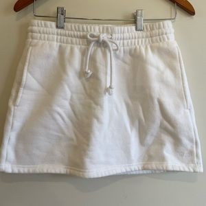 TNA Y2K White Cozy Miniskirt